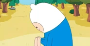 Finn seeing Jake in his pockit