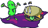 Burger and pickle