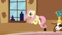 Fluttershy looking out the window S3E10