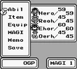 FFLII Menu