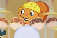 On the drums