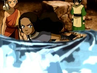 Angry Katara waterbends