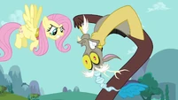 Fluttershy and Discord force choke? S03E10