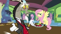 Fluttershy and Discord ruined dinner party S03E10