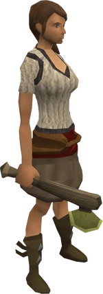 Zephyrium hatchet equipped