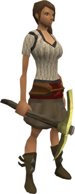 Zephyrium pickaxe equipped
