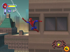 Spider-Man 2000 columpiandose