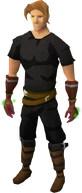 Swift gloves equipped