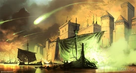 Batalla del Aguasnegras by Tomasz Jedruzek, Fantasy Flight Games©
