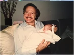 My godfather died yesterday, sweet man I love him. That's me, just a lil baby in his arms. Buono note