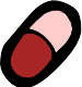 Pill White Red Ground