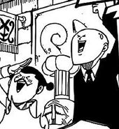 Rabian, Yajima, & Chapati Lola after Natsu's victory