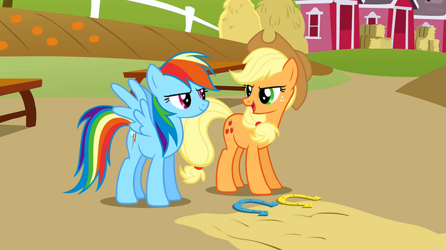 File:Applejack and Rainbow competitive S1E13.png