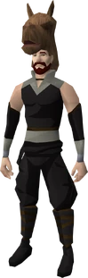 Camel mask equipped