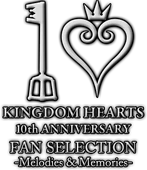 Kingdom Hearts 10th Anniversary Fan Selection -Melodies & Memories- Logo
