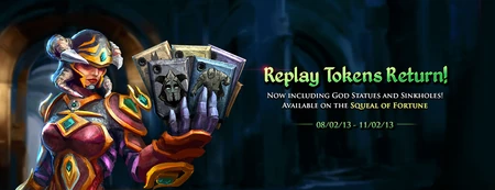 Replay Tokens Return banner