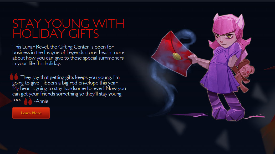 League Of Legends Gifting Center End