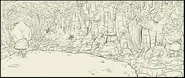 S1e1 gnome forest official art - sketch 01