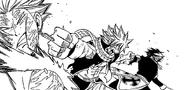 Natsu's double punch