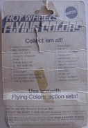 1974 LArge Charge-red flying colors-die cast in yellow- 74 check list back