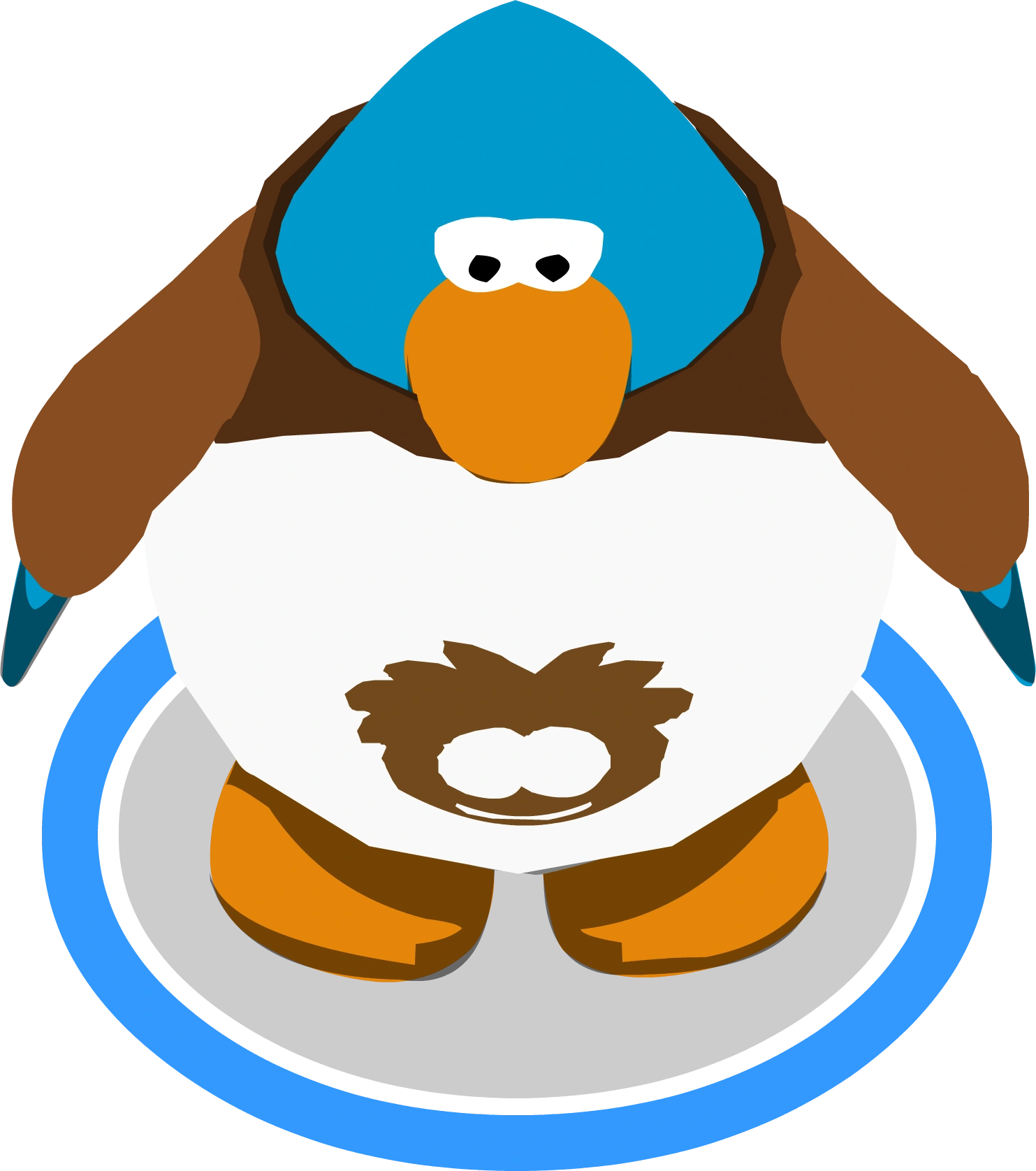 I Heart My Brown Puffle Shirt ingame