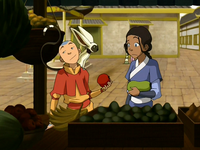 Aang tries to be aloof