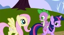 Fluttershy Twilight eyes S1E1