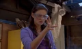 Cleo making a bubble