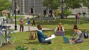 Sims hanging out