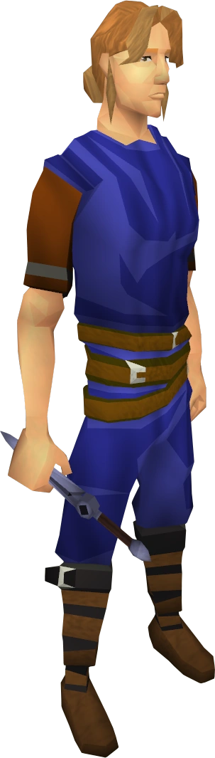 Mithril knife equipped