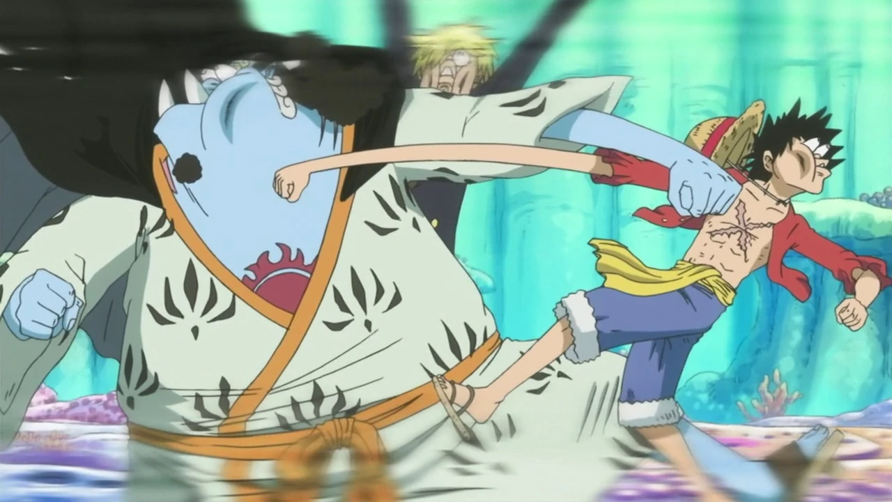 Monkey D. Luffy vs. Jinbe (Bosque Marino) One Piece Wiki