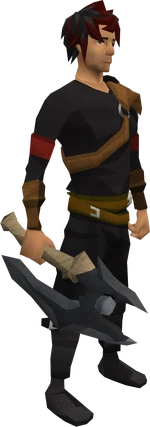 Primal battleaxe equipped