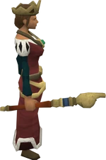 Royal sceptre equipped