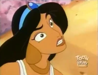 Jasmine looking up