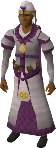 Ancient vestments equipped
