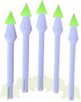 Jade bolts (e) detail