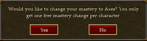 Weapon Mastery Change
