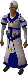 Saradomin vestments equipped