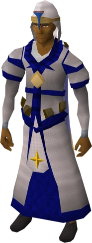 Saradomin vestments equipped