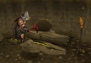 Mining concentrated gold rocks