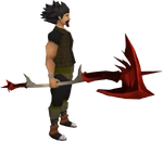 Dragon halberd equipped