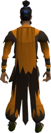 Warlock cloak equipped