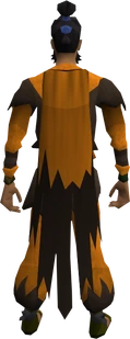Warlock cloak equipped