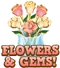 Flowers & gems hud