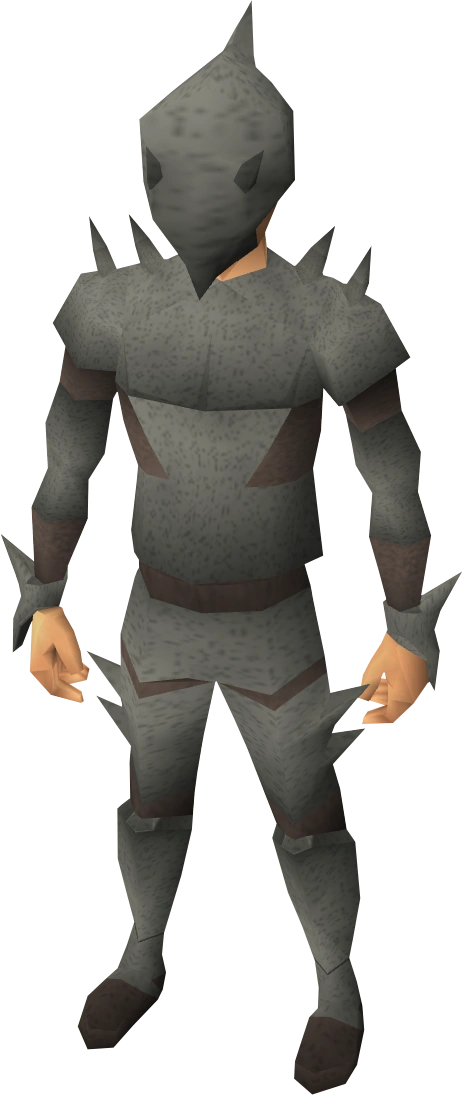 Spined armour equipped