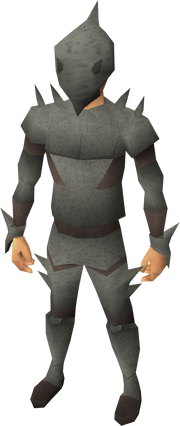 Spined armour equipped
