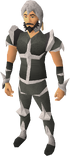 Skeletal armour equipped