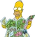 Homer Looking at Map (Artwork)