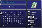 FFVI Naming Screen