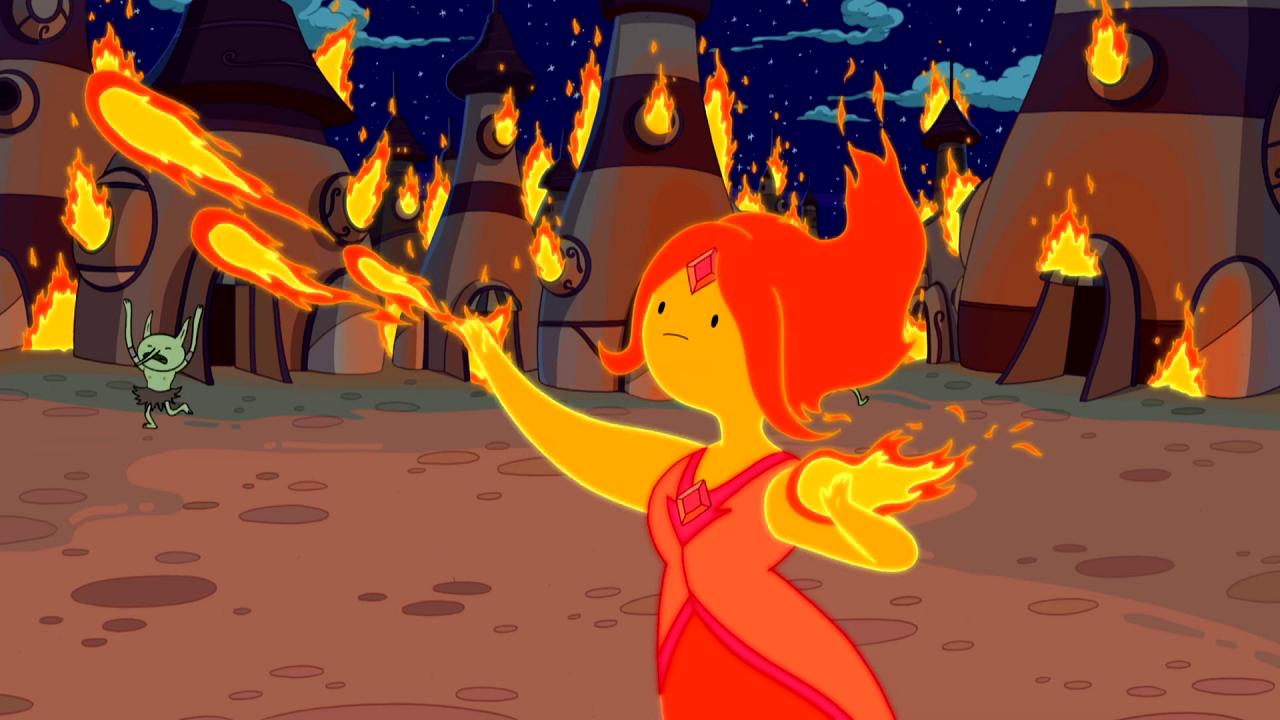 finn saliendo con princesa de llamas